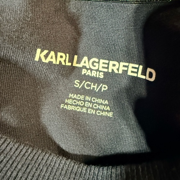 Karl Lagerfeld navy blue jogger top a size. Small bottoms are extra small. - Picture 3 of 4